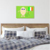Patriotic Irish Egg Canvas Print Leinwanddruck (Insitu (Schlafzimmer))