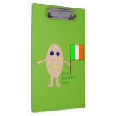 Patriotic Irish Egg Clipboard Klemmbrett (Rechts)