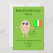 Patriotic Irish Egg Custom Einladung (Vorderseite)