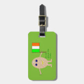 Patriotic Irish Egg Custom Gepäckanhänger (Vorderseite vertikal)
