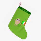 Patriotic Irish Egg Custom Strumpf Kleiner Weihnachtsstrumpf (Vorderansicht (hängend))