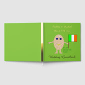 Patriotic Irish Egg Custom Wedding Gästebuch (Voll)