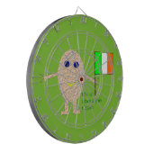 Patriotic Irish Egg Dart Board Dartscheibe (Vorderseite Links)