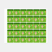 Patriotic Irish Egg Etiketten (Blatt)