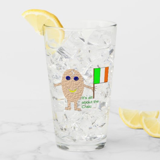 Patriotic Irish Egg Glas (Vorderseite Ice)