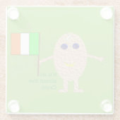 Patriotic Irish Egg Glass Untersetzer (Rückseite)