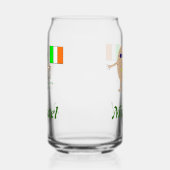 Patriotic Irish Egg Individuelle Name Dosenglas (Rechts)
