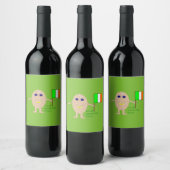 Patriotic Irish Egg Labels Weinetikett (Flaschen)