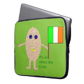 Patriotic Irish Egg Laptop Sleeve (Vorderseite Links)