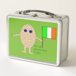 Patriotic Irish Egg Metal Lunch Box