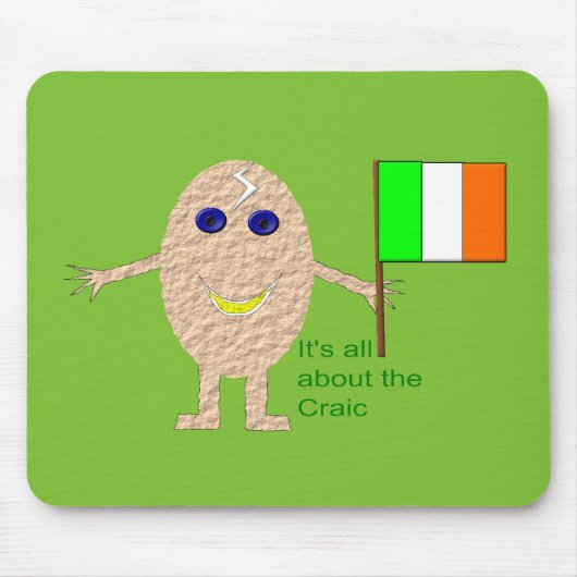 Patriotic Irish Egg Mousepad (Vorne)