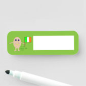 Patriotic Irish Egg Namensschild (Beispiel)
