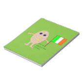 Patriotic Irish Egg Notepad Notizblock (Rotiert)