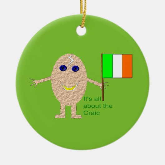 Patriotic Irish Egg Ornament (Vorne)