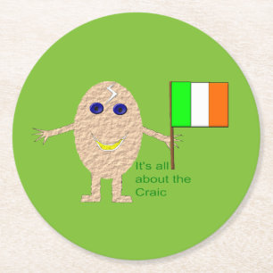 Patriotic Irish Egg Paper Untersetzer