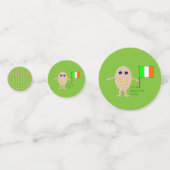 Patriotic Irish Egg Personalisiert Konfetti (Rückseiten)
