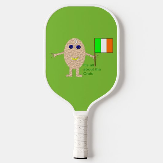 Patriotic Irish Egg Pickleball Schläger (Rückseite)