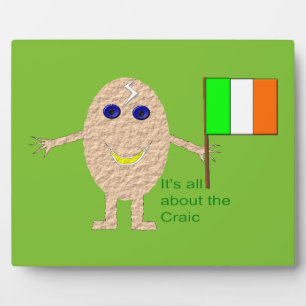 Patriotic Irish Egg Plaque Fotoplatte