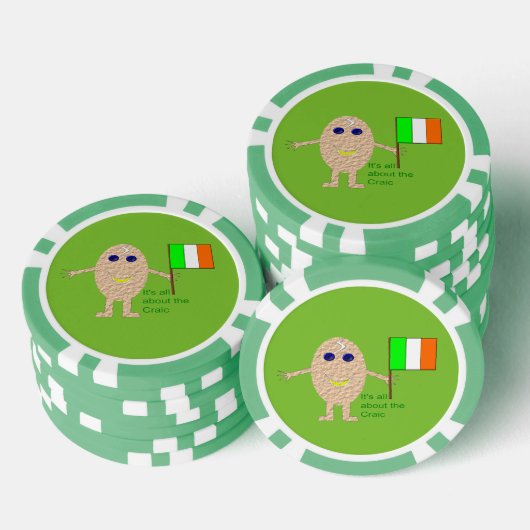 Patriotic Irish Egg Pokerchips (Stapel)