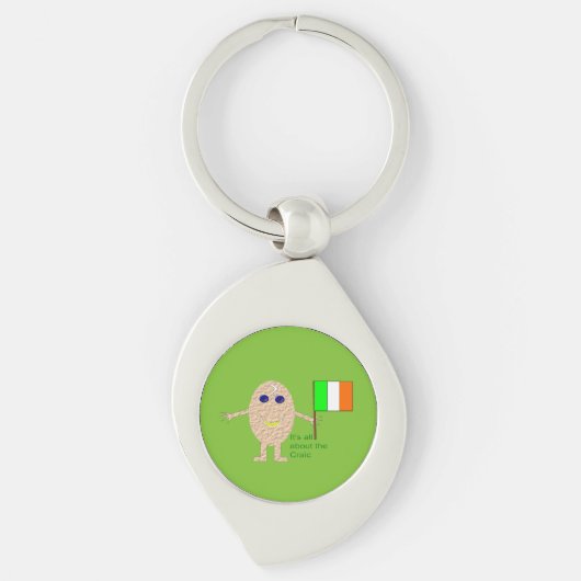 Patriotic Irish Egg Schlüsselanhänger (Vorderseite)