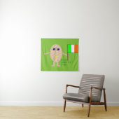 Patriotic Irish Egg Tapestry Wandteppich (Beispiel (Horizontal))