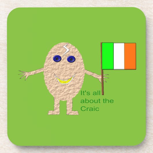 Patriotic Irish Egg Untersetzer (Vorderseite)