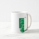 Patriotic IRISH FLAG Gott segne Irland Kaffeetasse (VorderseiteRechts)