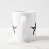 Patriotic Irish Wolfhound Jumbo-Tasse (Rückseite)