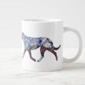 Patriotic Irish Wolfhound Jumbo-Tasse (Rechts)
