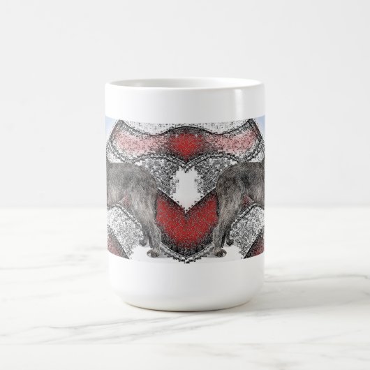 Patriotic Irish Wolfhound Kaffeetasse (Mittel)