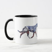 Patriotic Irish Wolfhound Tasse (Links)