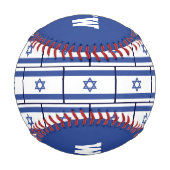 Patriotic ISRAEL Custom Scripting FLAG Baseball (Rückseite)