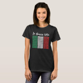 Patriotic Italian Bowler Bocce Italian Flag La Boc T-Shirt (Vorne ganz)