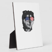 Patriotic Jack Russell Terrier Fotoplatte (Seite)