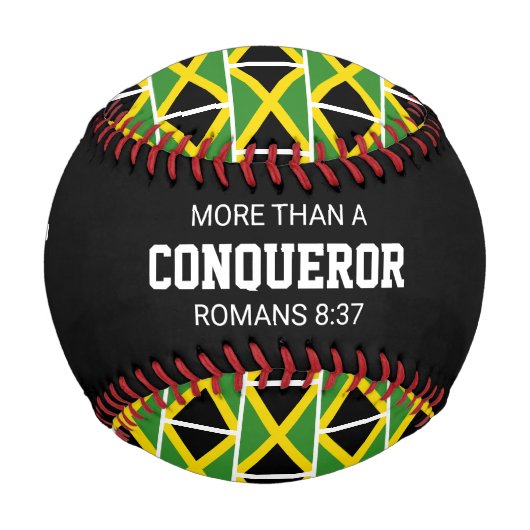 Patriotic JAMAICA Custom Scripting FLAG Baseball (Vorderseite)