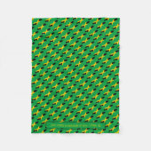 Patriotic JAMAICA FLAG Anpassbare GRÜNE Fleecedecke (Vorderseite)
