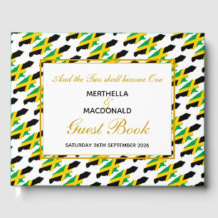 Patriotic JAMAICA FLAG Christlich Wedding Gästebuch
