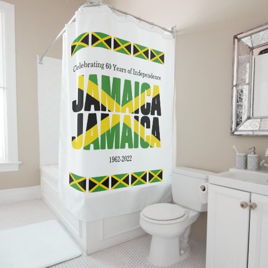 Patriotic JAMAICA JAMAICA Duschvorhang (Beispiel)