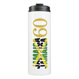 Patriotic JAMAICA Monogram zum 60. Jahrestag Thermosbecher