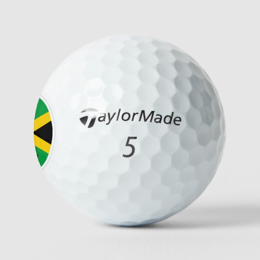 Patriotic Jamaican Flag Golf Balls, Jamaika Golfball (Logo)