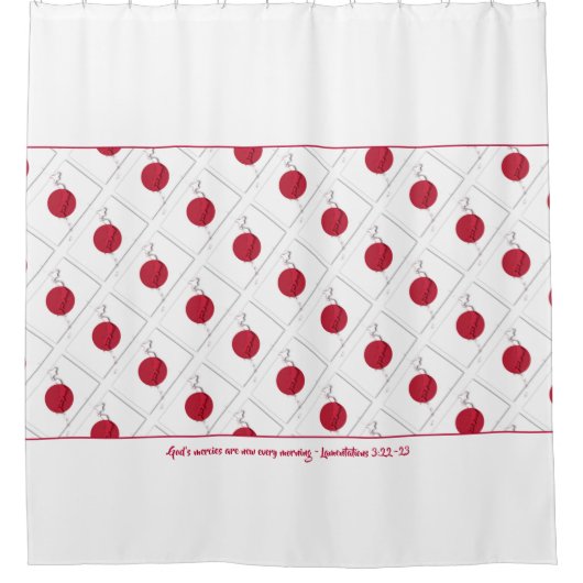 Patriotic JAPANESE FLAG Duschvorhang (Vorderseite)