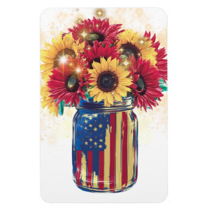 Patriotic Jar USA 4. Juli Magnet