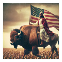 Patriotic Jesus American Christlich Bibelkunst