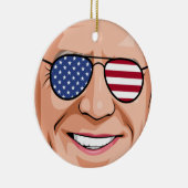 Patriotic Joe Holiday Keramik Ornament (Rechts)