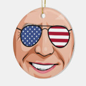 Patriotic Joe Holiday Keramik Ornament (Links)