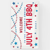 Patriotic July 4. Stars Banner (Vertikal)