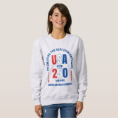 Patriotic July 4th 250th American Independence Sweatshirt (Vorne ganz)
