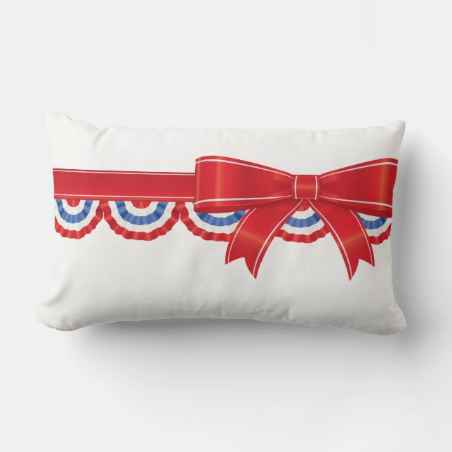 Patriotic July 4th Throw Kissen (Vorderseite)