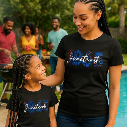 Patriotic Juneteenth 1865 Rot, Weiß & Blau T-Shirt