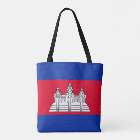Patriotic Kambodscha Flag Tote Bag Tasche (Rückseite)